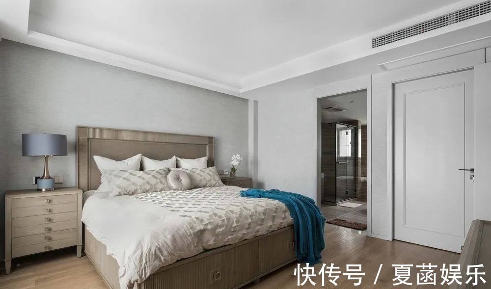 餐边柜+|178㎡现代美式,当美式遇上高级灰,营造简约华丽的美