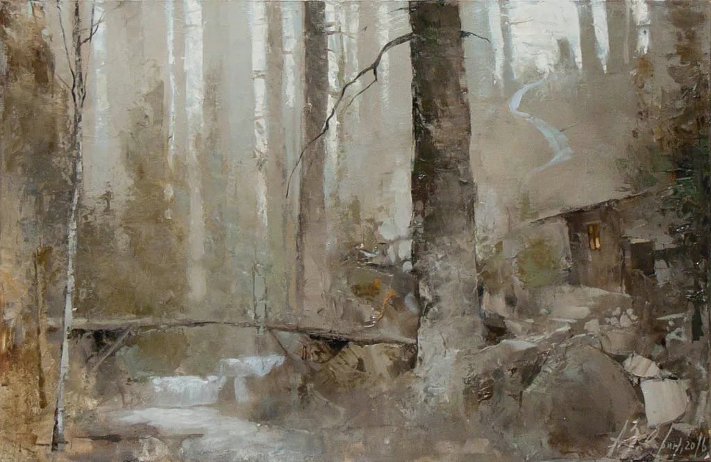 笔触@笔触率性,优雅朦胧的风景油画,迷人!