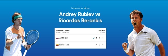 俄羅斯人|連續(xù)3年進(jìn)32強(qiáng)!澳網(wǎng)男單:盧布列夫送蛋3-0比蘭基斯