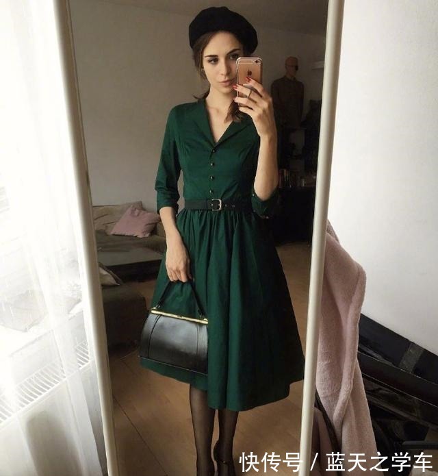 复古 优雅的女人,今冬都在用“半身裙”来做搭配,优雅复古谁穿谁高级!
