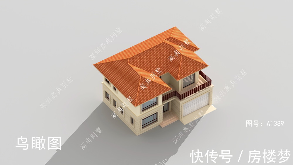 别墅|欧式两层别墅，整体设计非常实用，造型精美，符合现代人的审美。