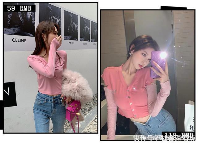 长袖T恤|外套+针织衫,外套+连衣裙,秋冬这么穿时髦又好看