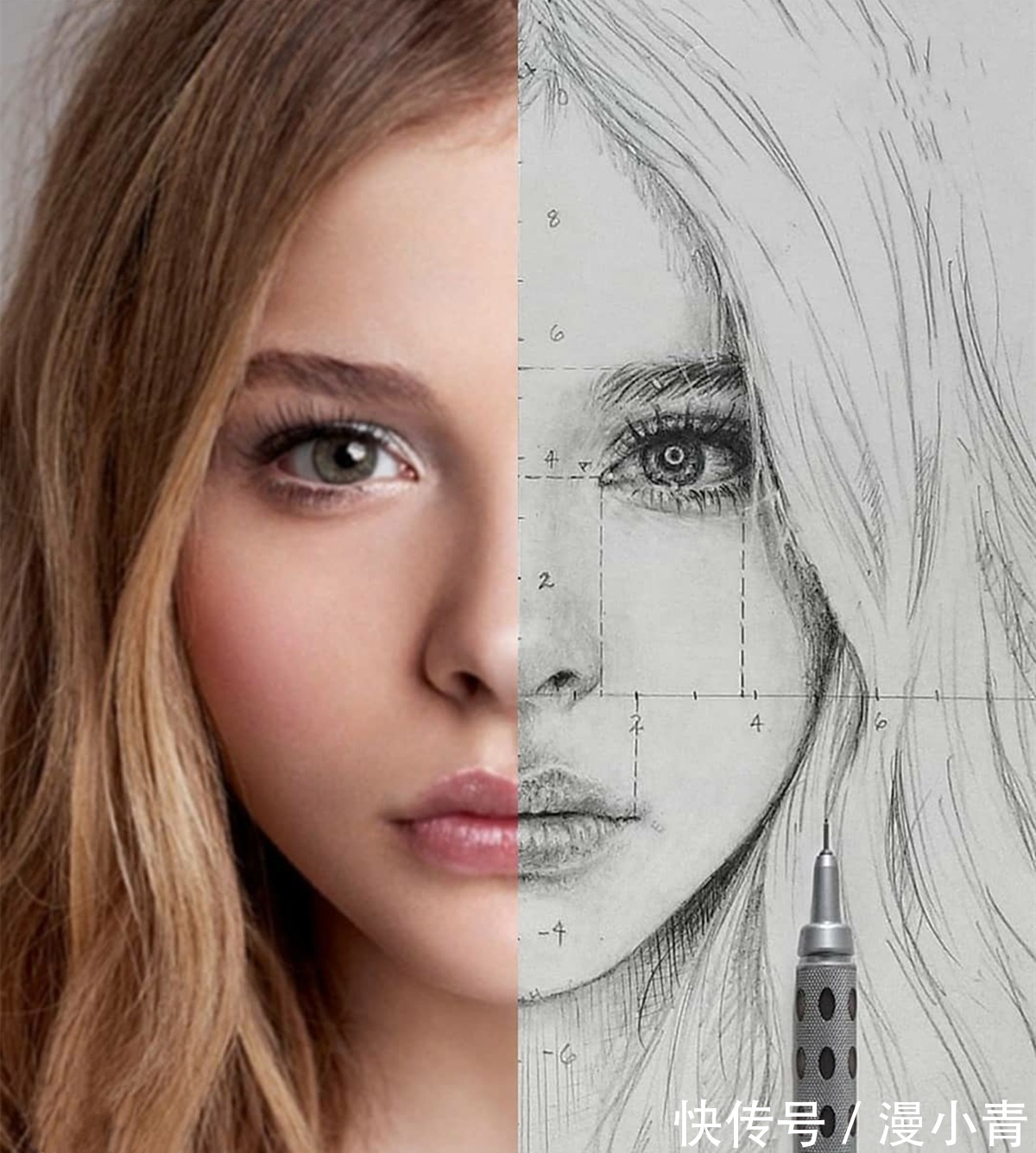 拼脸#画师用绘画和照片拼脸的方式告诉大家,绘画需要的不只是一门学科