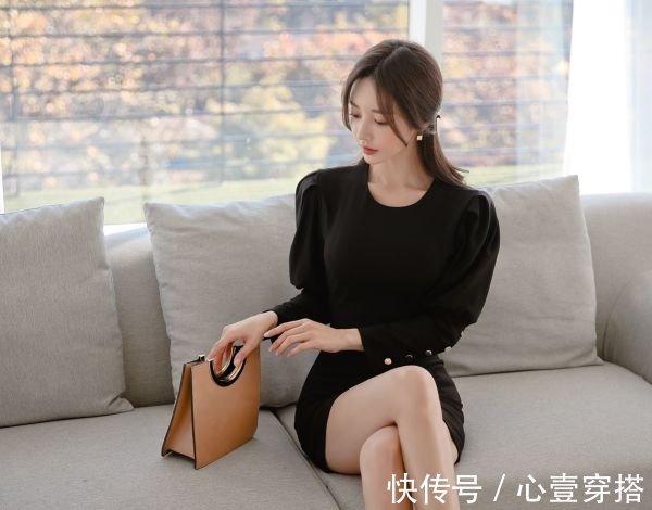 伯爵|女神孙允珠高清时尚搭配：冷峻伯爵暗色复古松香西装裙