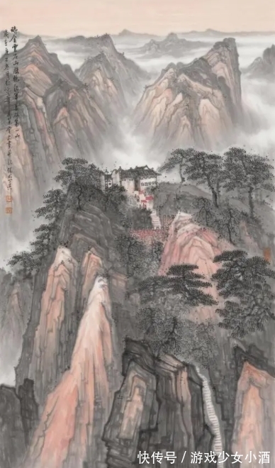 山水画!荣宝斋签约画家张照兵,被誉为“天才画家”,画作被影帝收藏