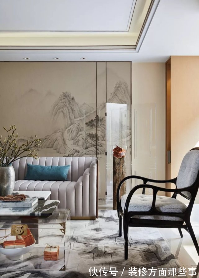 饱和度|173㎡轻奢新中式,古典和现代的碰撞,唯美浪漫!