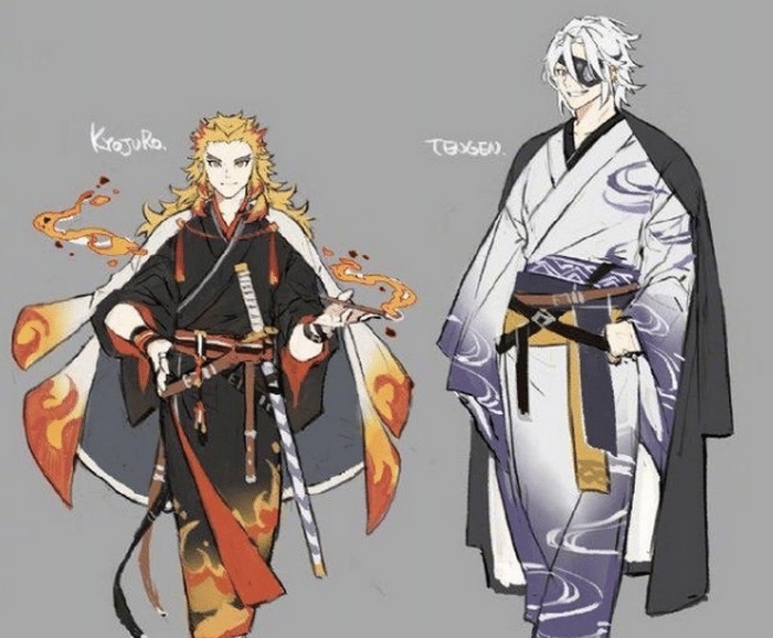 蜜璃|鬼灭之刃的角色穿上和服，甘露寺蜜璃甜度超标，伊之助表情嚣张