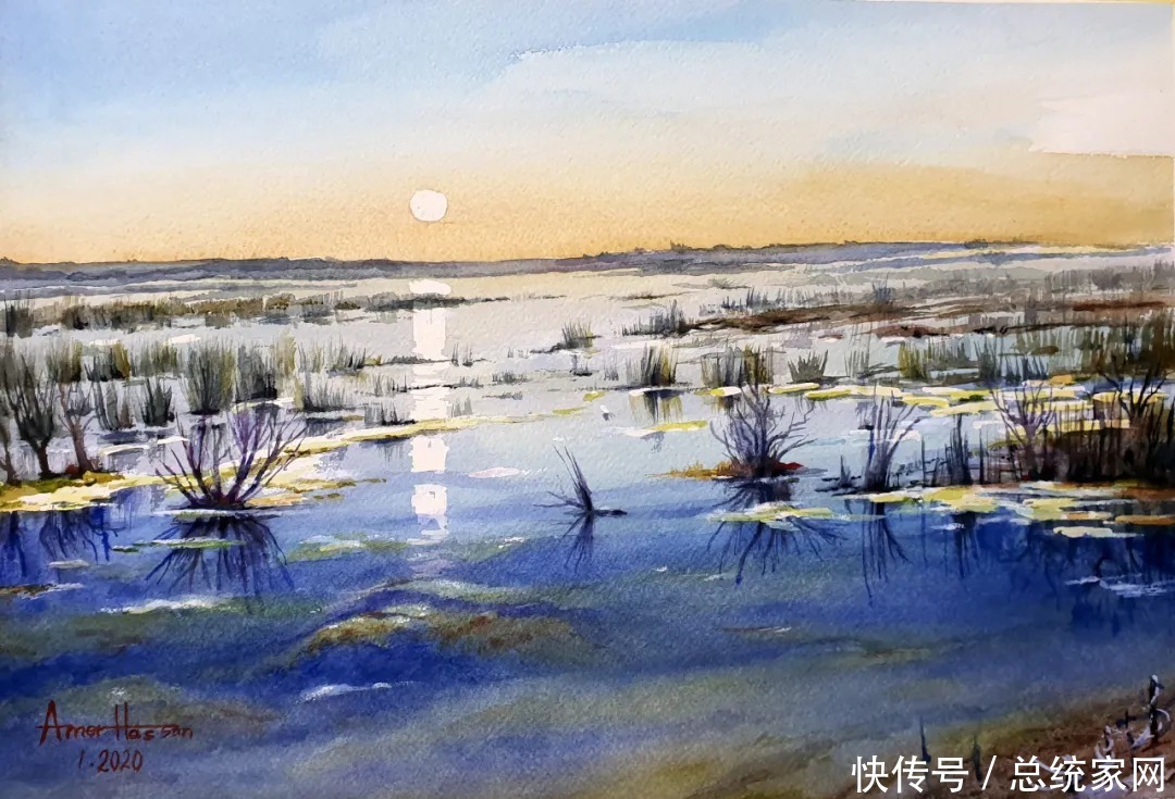 「第七届水彩节特邀嘉宾」AMER HASSAN 艺术作品展