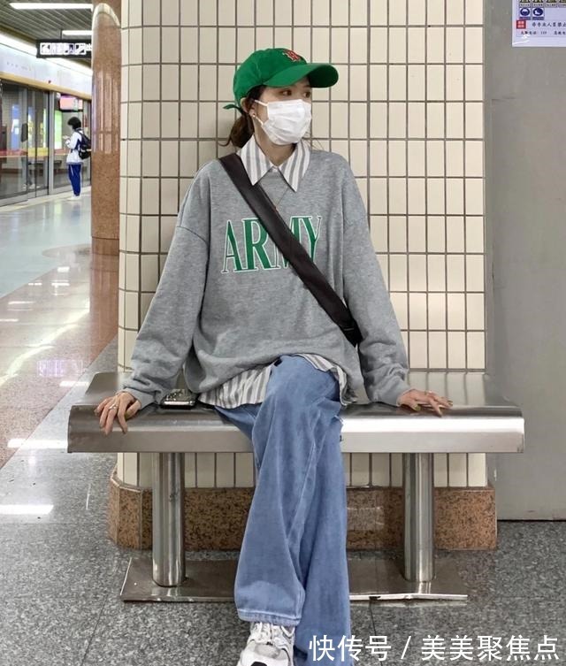 打底衫 早秋卫衣搭配,这些人气卫衣值得尝试,简单百搭很显活力!