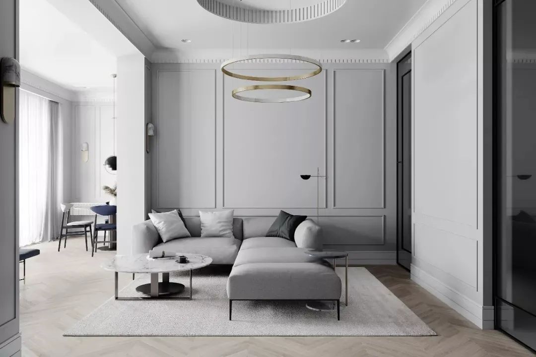 边框|110㎡现代极简，高级灰的质感，简约朴素好高端