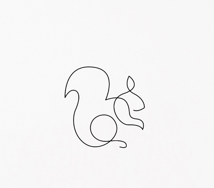 斯特凡妮@不管画什么,他只画一笔,多画一笔都算是输