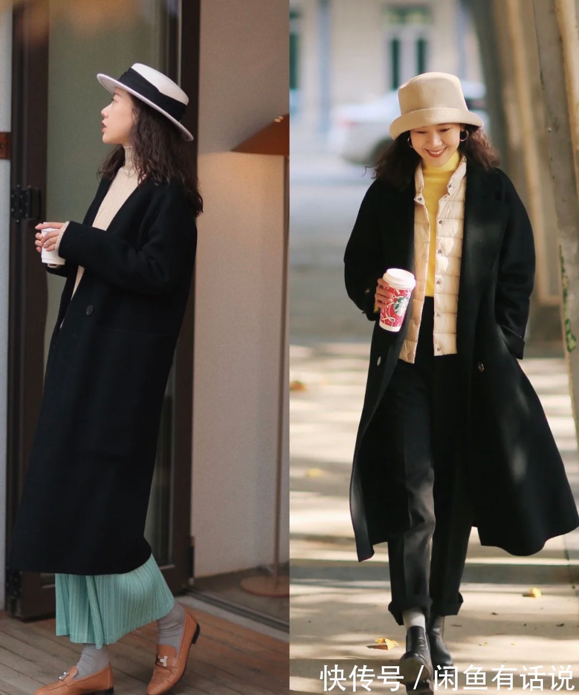 氛围感|这是真正有“烟火气”的大衣穿搭,适合普通中年女人,不露腿也美