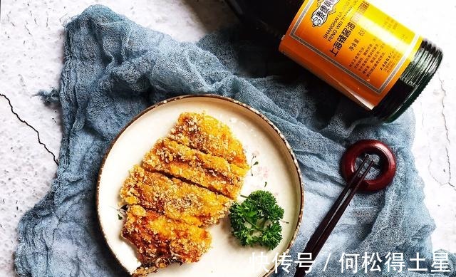 面包糠|外面卖10元一份的炸猪排，自己在家做，健康还卫生！
