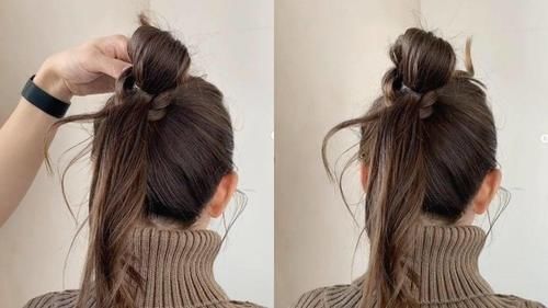 这样扎丸子头，脸显小小小！