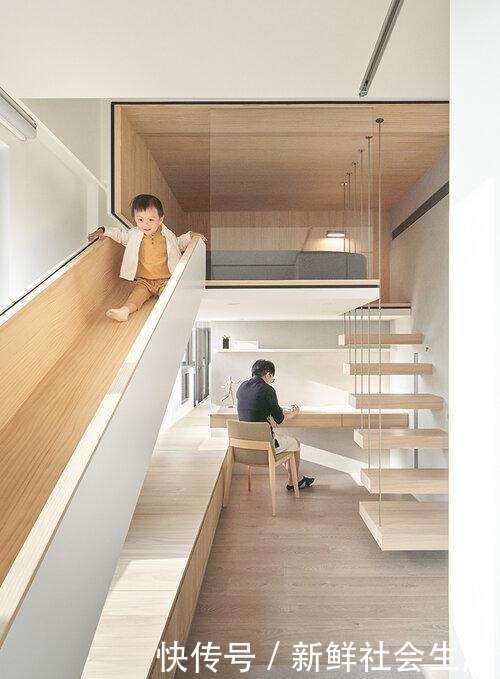 走廊|这是我见过最干净的家,将卧室悬空,完工堪比多间房,太实用了!