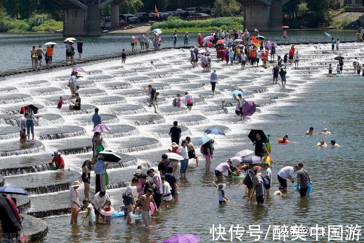 龙鳞坝景区|畅游富阳龙鳞坝景区，溪水清澈，龙鳞闪闪，美不胜收