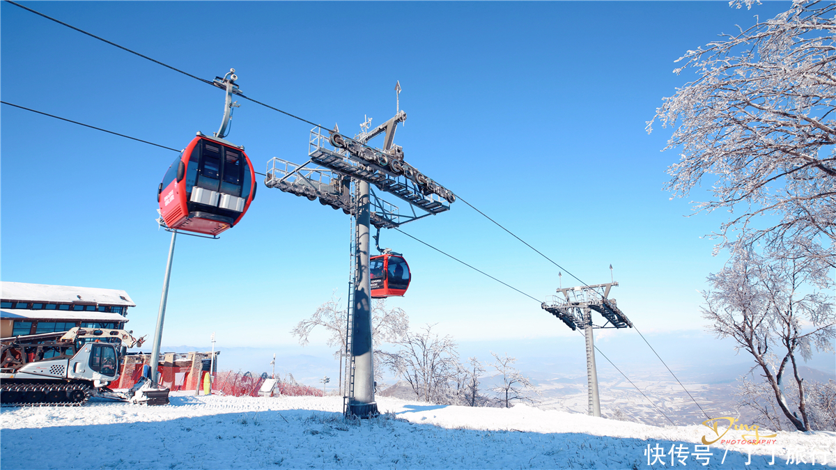 滑雪者|吉林松花湖云端之上滑雪，随意驰骋，似隐似现恍若仙境一般