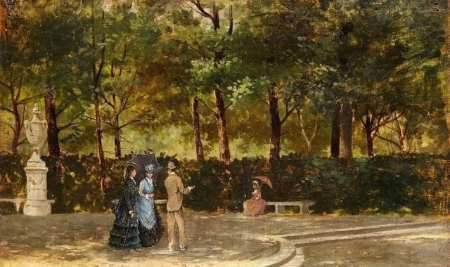 德·尼蒂斯!意大利大画家德·尼蒂斯的油画作品,莫名的好看,耐看,非常喜欢