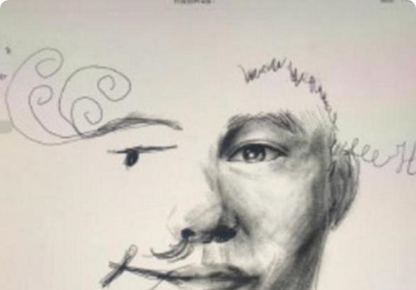 老师@美术生画一半画不下去了,随意收尾堪称“神操作”,老师被逗笑