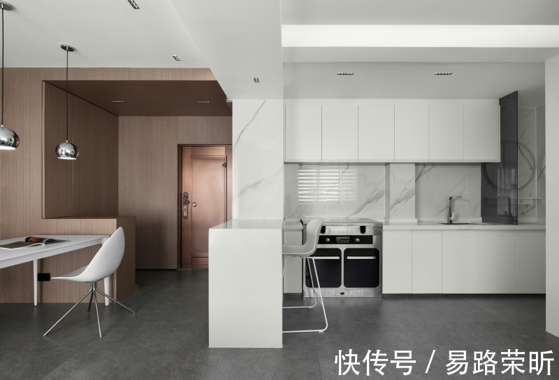 墙地砖|50平现代风二居室,设计师侧重生活,以简约的手法勾勒空间