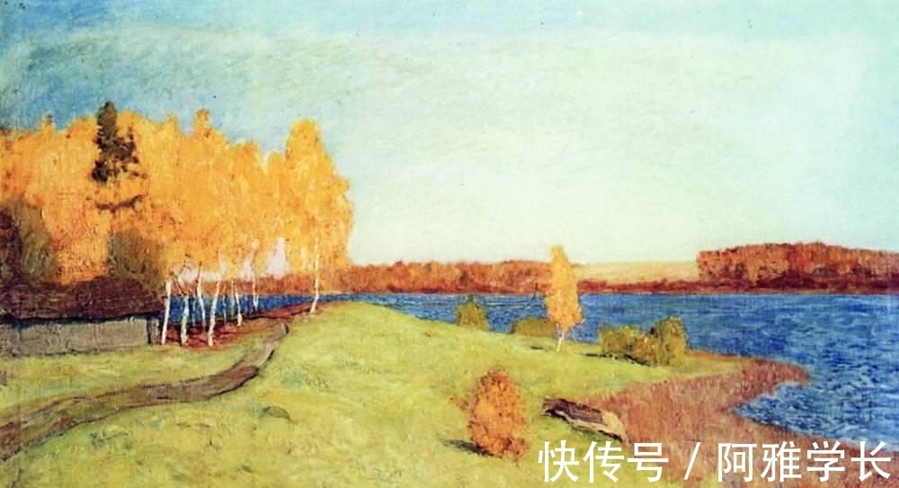 忧郁美|列维坦:一向以忧郁美画风著称,但也画过几幅艳丽愉悦的风景油画
