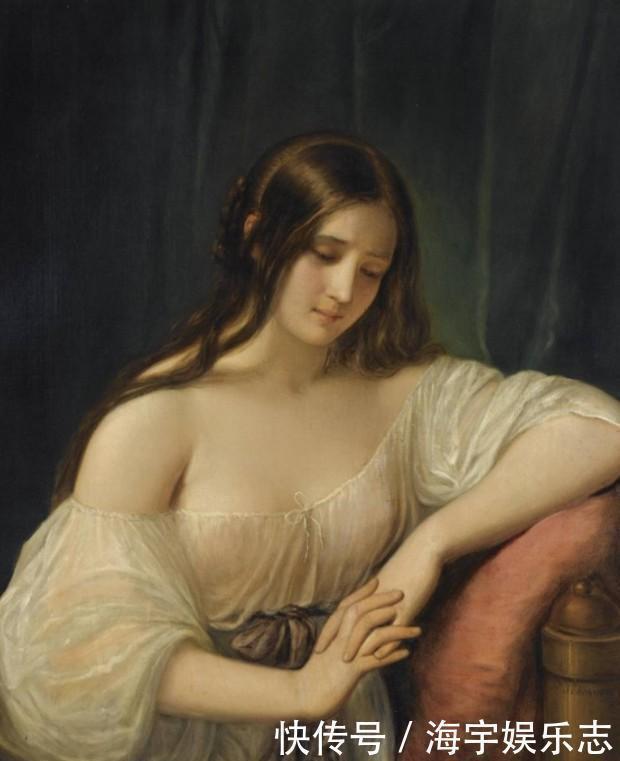 纳塔莱·斯齐亚沃尼&体态丰满妩媚的意大利女性人体油画,脸若桃花,温香艳玉之貌
