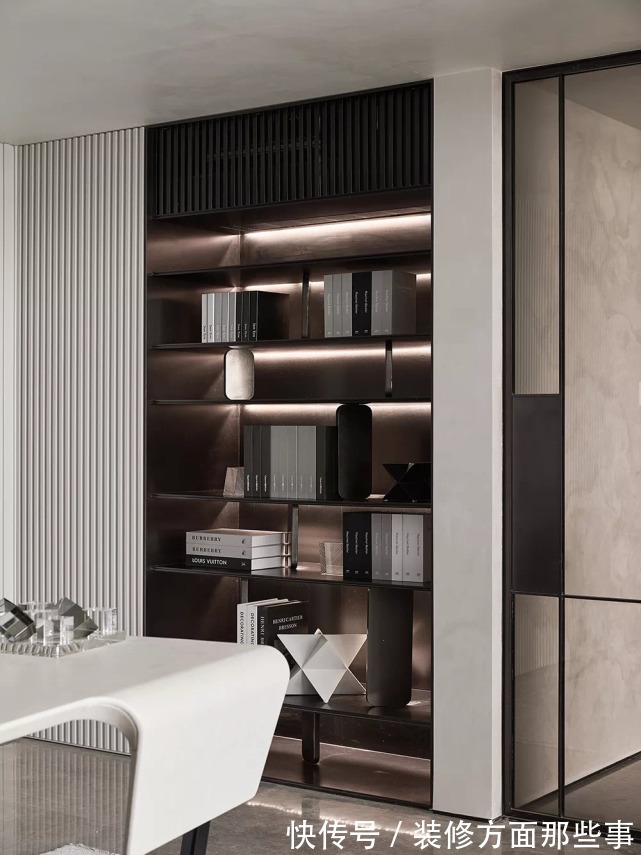 大理石|200平現代六居室結構性強，空間質感不言而喻