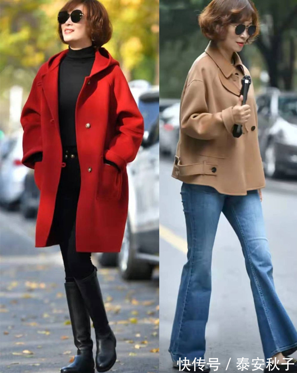 针织开衫 女人再懒,也别穿棉睡衣出门!50岁“大妈”教你这样穿:优雅显高级!