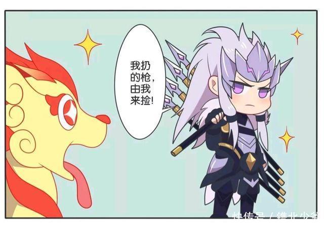 操作|王者荣耀漫画:马超对着杨戬的狗秀操作;哮天犬一脸崇拜!