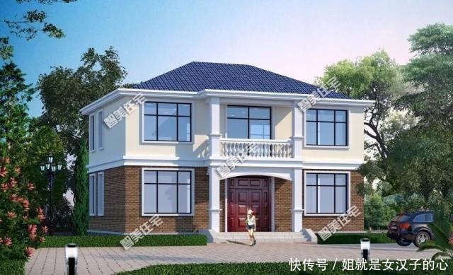开间|开间12米左右的两层别墅,户型简单施工易,主体造价低!