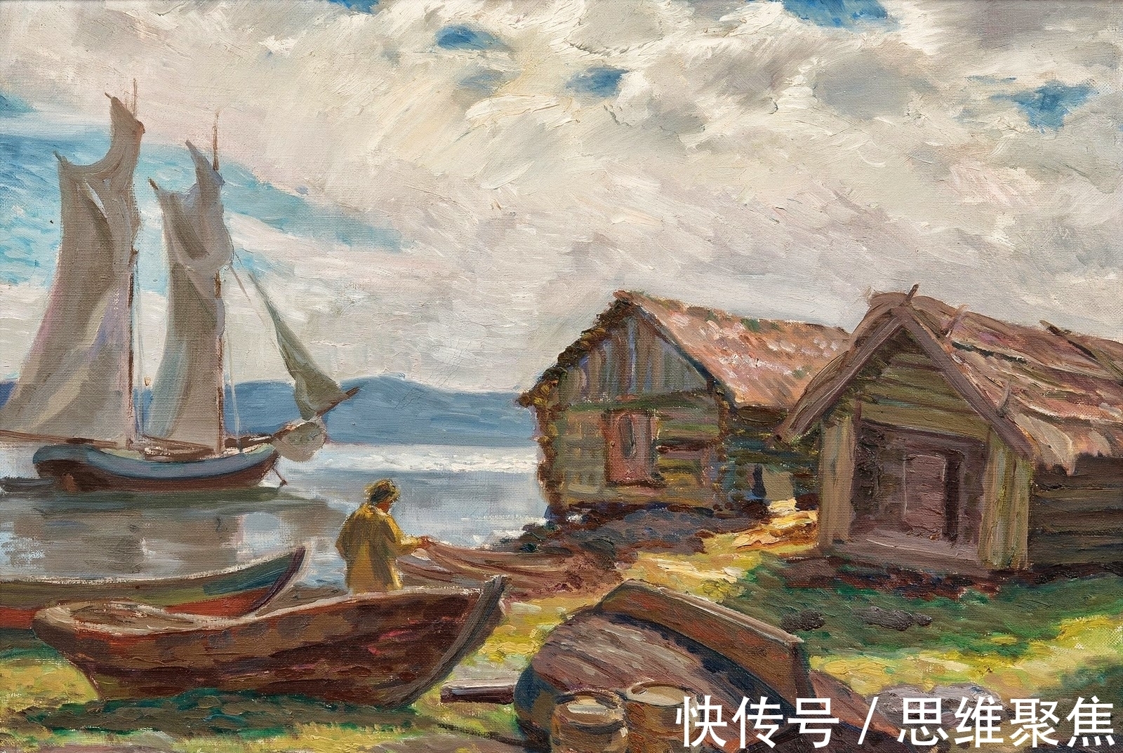 桑特里#笔意未尽的挥洒,印象派画家桑特里的绘画作品