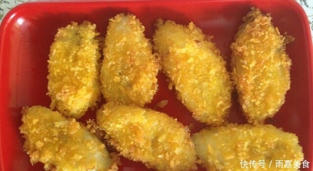 一碗糯米粉，两根香蕉，家人最爱吃的小点心，炸得酥酥的十分美味