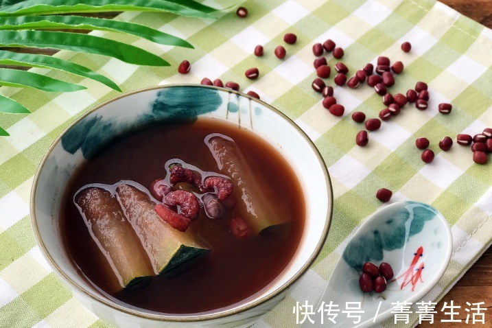 冬瓜|好喝又减肥的冬瓜汤,加上一把红豆,汤鲜味美