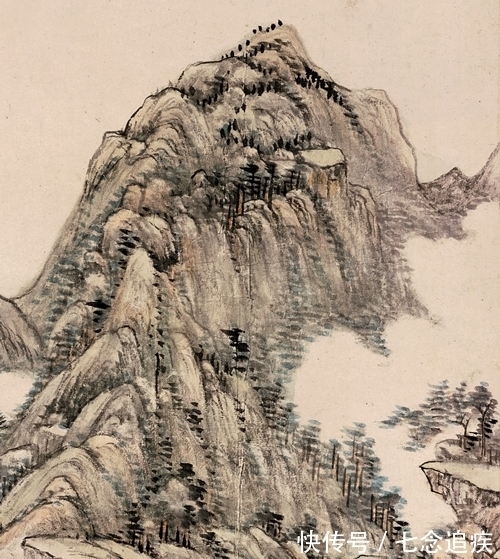 王原祁!成一家风骨,“龙脉”山水,王原祁绘《山中早春》