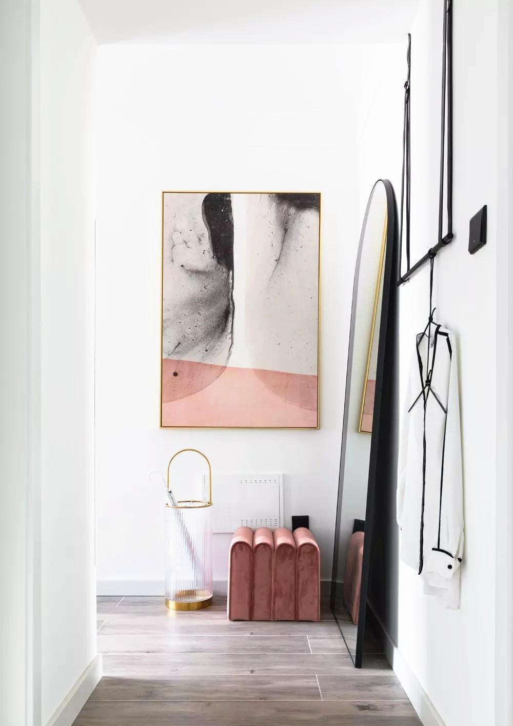 玄关柜|参观小姨子的60㎡公寓,一个人住太舒服了,难怪30岁还不找男朋友