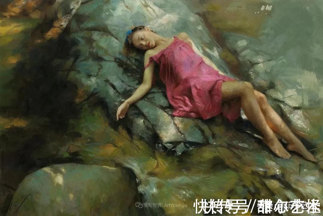 罗梅罗!婀娜多姿,美丽动人~西班牙画家维森特·罗梅罗·雷东多油画欣赏