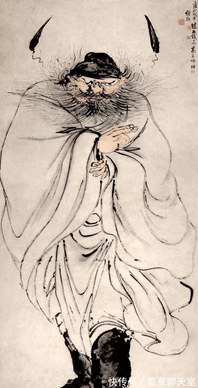 手指|因为一场梦,他弃笔转用手指画画,开创指画流派,让人直呼神技