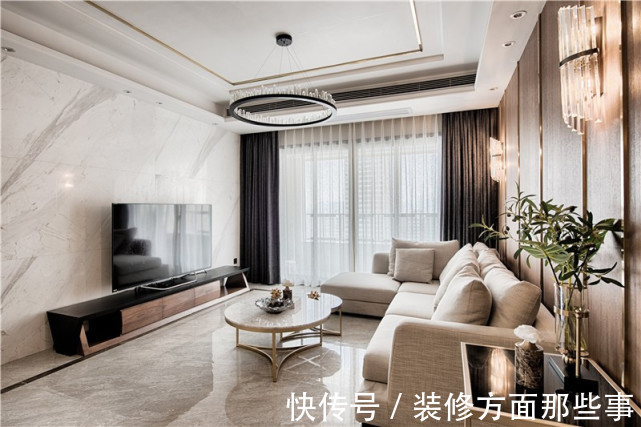 四居室|139平港式风四居室,厨房开放式设计搭配岛台好漂亮