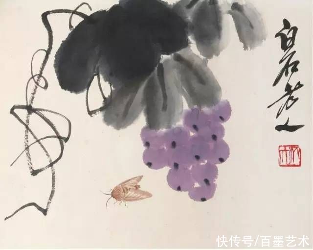 蝴蝶|齐白石草虫图200张,他把草虫画活了