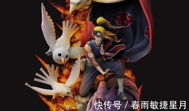 伤疤|火影晓组织的手办,蝎的傀儡突破次元壁,迪达拉手臂伤疤逼真