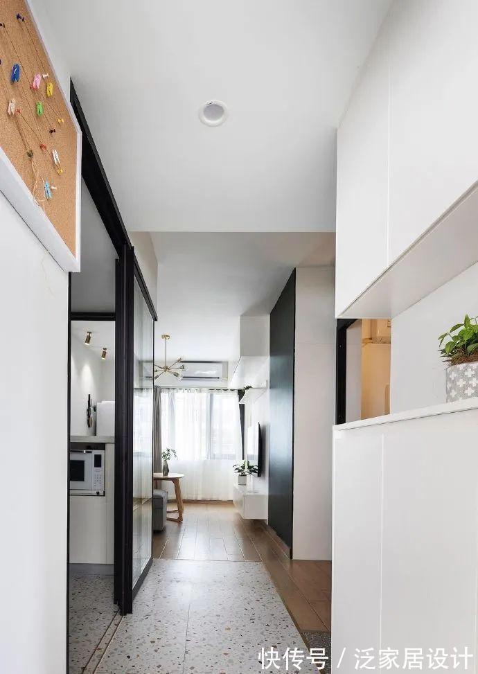 通透|48平米超小户型,既有两居室,还通透不拥挤,厨房设计更是亮眼