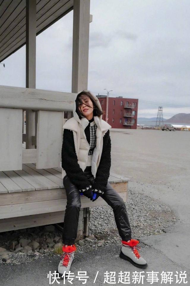 棉衣|刘雯的秋冬穿搭很舒适大方,穿鹅黄色棉衣高腰裤,大长腿超有魅力