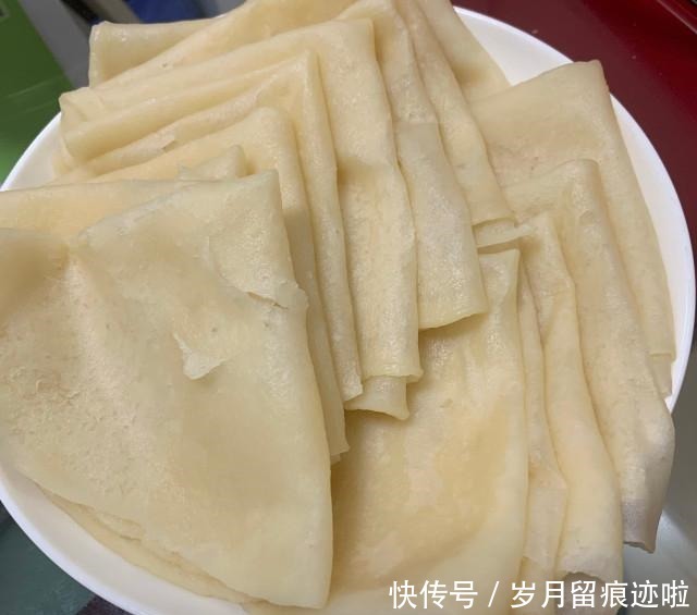 春饼,又薄又筋道,凉了不硬!