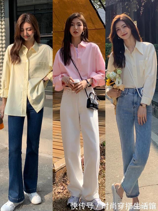 阔腿裤|春天的衬衫怎么穿才好看?牢记这些搭配思路,气质优雅又高级