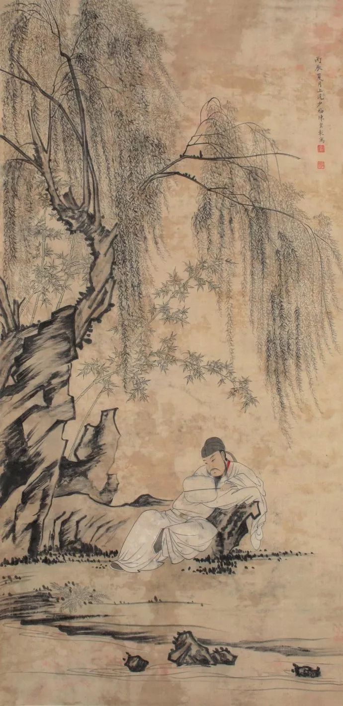 陈少梅$他被誉为“当代唐伯虎”“唐寅以后第一人”，真不过分