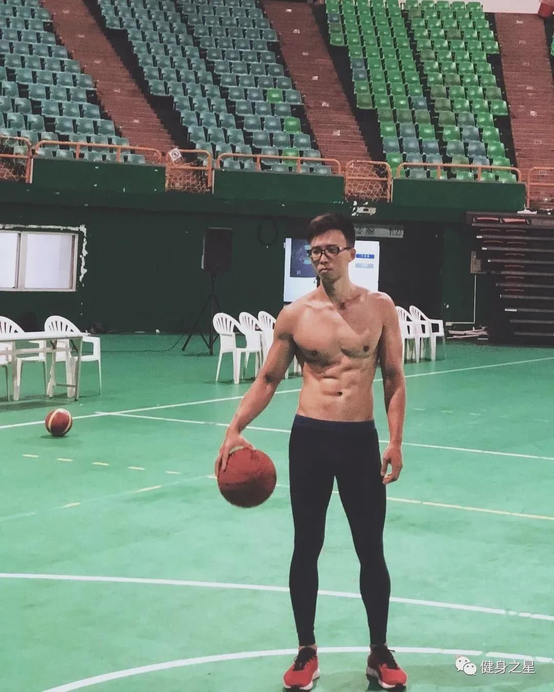 超硬核眼镜|超硬核眼镜小哥秀肌肉，筋肉身材太生猛了！