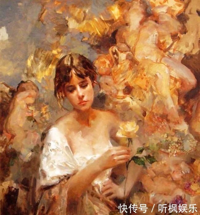 瓦伦西亚$西班牙艺术家尼迪亚笔下的女人,美得像花一样尽情地绽放