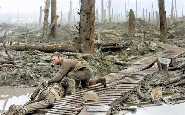 德军|一战彩色老照片索姆河战役真实景象 伤亡130万人惨不忍睹