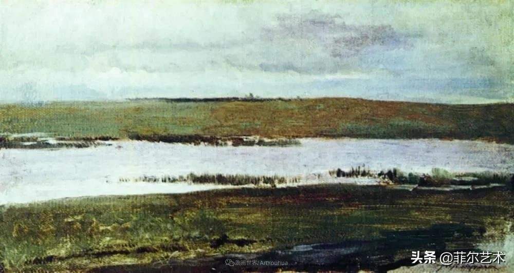 大自然!艾萨克·伊里奇·列维坦油画作品用笔洗练,情感充沛,极富诗意