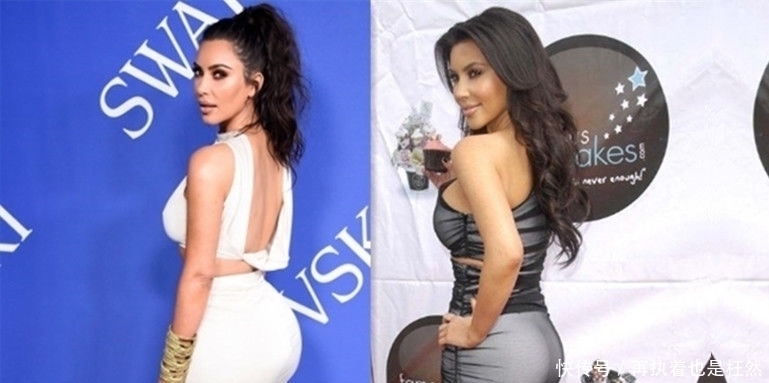 金·卡戴珊|17年前的卡戴珊,对比现在的她,体重增加三十斤,身材变化很大